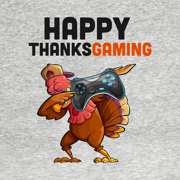 Happy Thanksgiving Video Game Dabbing Turkey Gamer by skylervario